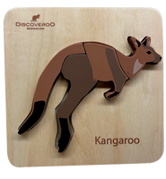 Wooden 4 piece Jigsaw Puzzle - Kangaroo