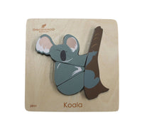 Wooden 4 piece Jigsaw Puzzle - Koala