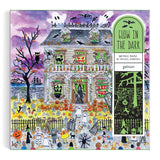Galison - Michael Storring's Halloween Haunted House - 500 Piece Glow in the Dark Puzzle