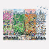 Galison - Dog Park in Four Seasons Puzzle - 1000pcs