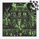 Galison - Michael Storring's Halloween Haunted House - 500 Piece Glow in the Dark Puzzle