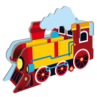 Sassi 3D Puzzle and Book Set - Trains 40 pcs
