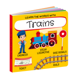 Sassi 3D Puzzle and Book Set - Trains 40 pcs