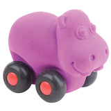 Rubbabu - Natural Rubber Aniwheelies - Hippo