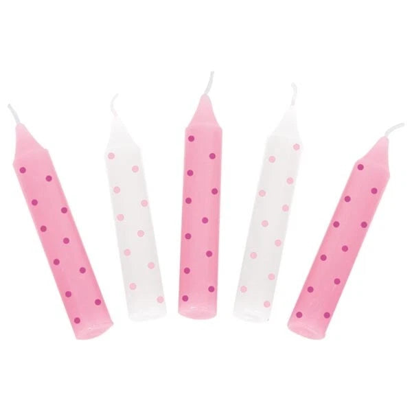 Goki - Birthday Candles - Pink Dots