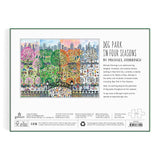 Galison - Dog Park in Four Seasons Puzzle - 1000pcs
