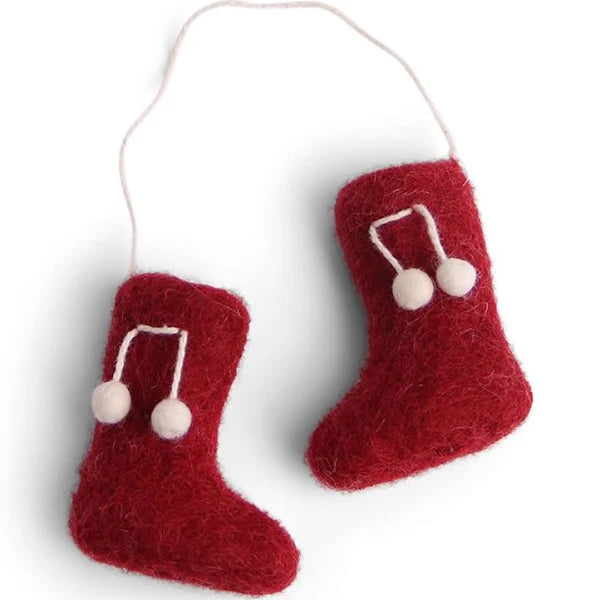 Gry & Sif - Handcrafted Felt Christmas Ornaments - Boot