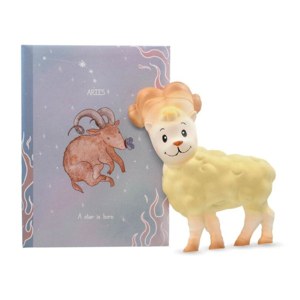 ChaBil Natural Rubber Baby Teethers - Star Sign Collection - Aries