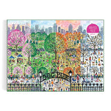 Galison - Dog Park in Four Seasons Puzzle - 1000pcs