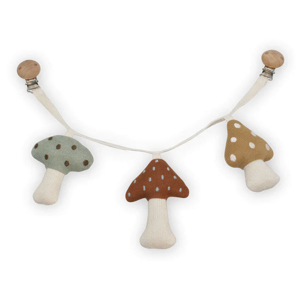 Saga Copenhagen - Knitted Mushroom Pram Chain