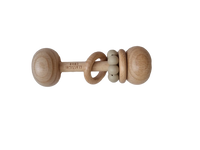 Classical Child - Beech & Silicone Rattle