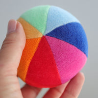 Grimm's - Soft Rainbow Rattle Ball