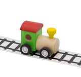 Wooden Train with Railway Adhesive Tape