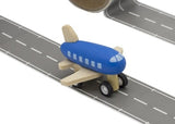 Wooden Plane with Runway Adhesive Tape