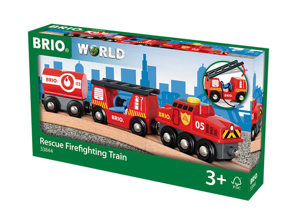 BRIO Train - Rescue Firefighting Train - 33844