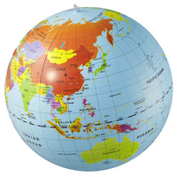 Caly Inflatable World Globe - Countries & Cities - 50cm