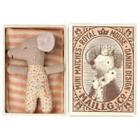 Maileg - Sleepy-Wakey Baby Mouse in a Match Box