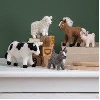 Gry & Sif - Handcrafted Felt Animals - Fluffy White Sheep