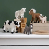 Gry & Sif - Handcrafted Felt Animals - Farm Animal Set of 5