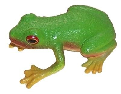 Red Eyed Green Tree Frog Figurine
