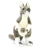 Bocchetta Push Toys - 'Tracy' the Grey Kangaroo With Joey