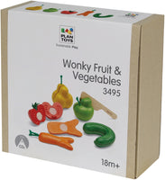 PlanToys - Wonky Fruit & Vegetable Set
