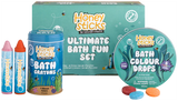 Honeysticks - Ultimate Bath Fun Set - Bath Crayons & Fizzing Colour Drops