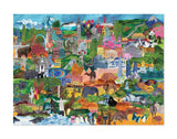 Crocodile Creek - 1000pc Family Puzzle - World Collage