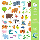 Djeco - 160 Animal Stickers