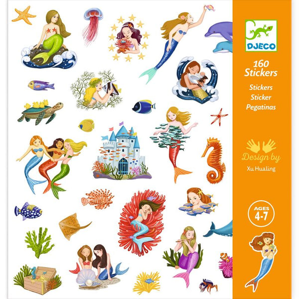Djeco - 160 Mermaids Stickers