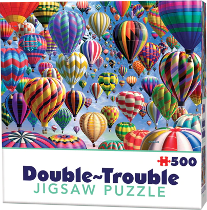 Double Trouble 500pc Puzzle - Hot Air Balloons