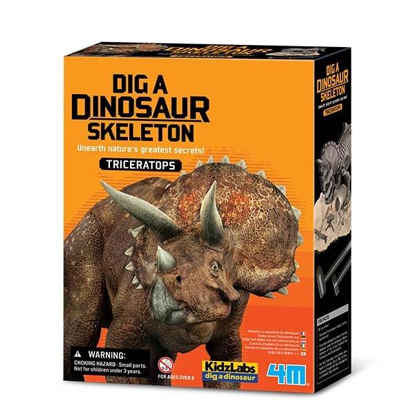 4m - KidzLabs - Dig A Dinosaur Skeleton - Triceratops
