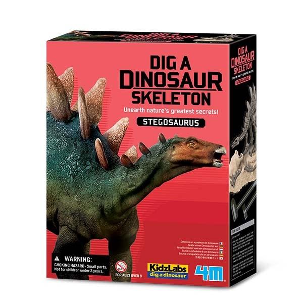 4M - KidzLabs - Dig A Dinosaur Skeleton - Stegosaurus