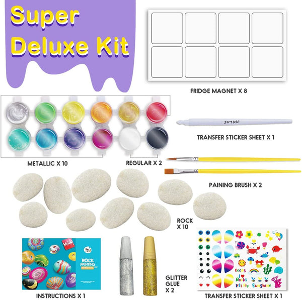Best Deal for Jar Melo Deluxe Rocks and Magnet Painting Kit,Arts
