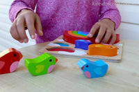 Wooden Bird and Rainbow Puzzle