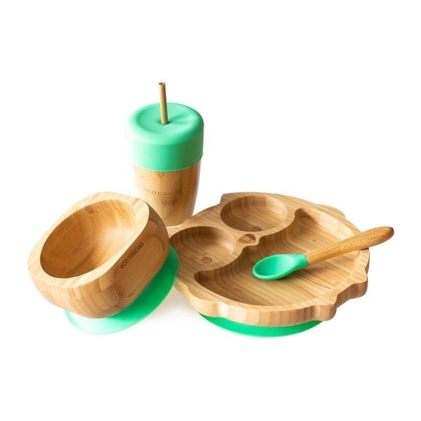 Eco Rascals - Organic Bamboo Dinnerware Set – Owl
