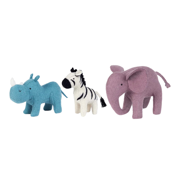 Olli Ella Holdie Folk Set Felt Safari Animals – The Little Toy