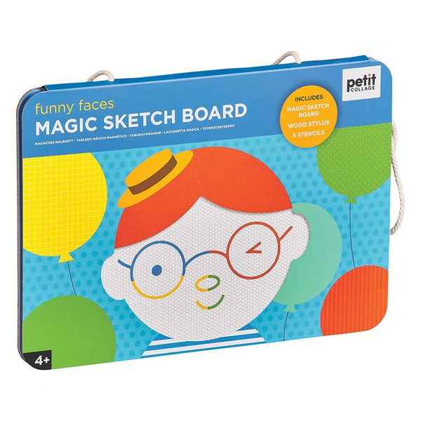 Petit Collage - Doodle & Draw - Magic Sketch & Stencil Board – The Little  Toy Shop