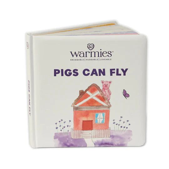 Warmies® Little Pig's Board Book 'Pigs Can Fly'