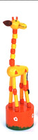 Wooden Dancing Giraffe Press Toy