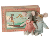 Maileg - Mum And Dad Mice in Cigarbox